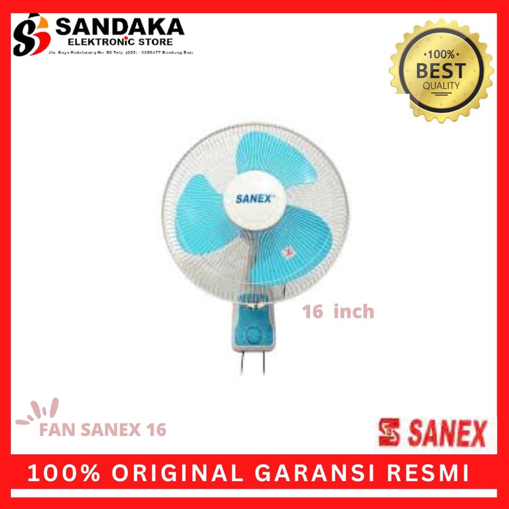 Jual Wall Fan Sanex 16 Kipas Angin Dinding 16 Inch Shopee Indonesia 2216