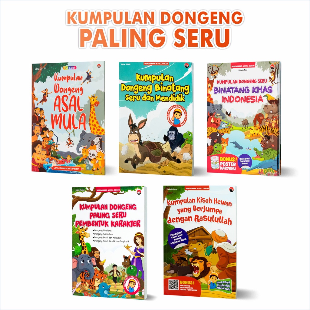 Jual Buku Cerita Anak Bergambar Dull Color Kumpulan Dongeng Seru Seru ...