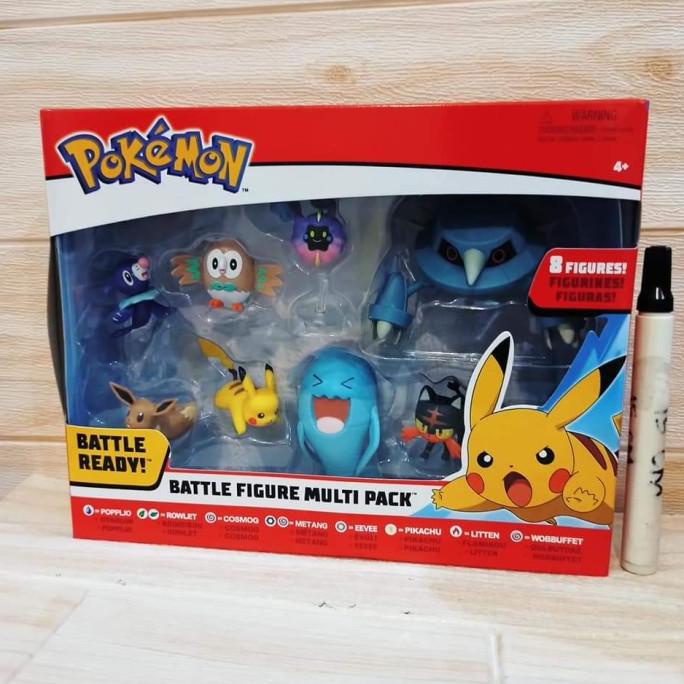 Jual mainan action figure pokemon battle figure multi pack set 8 box