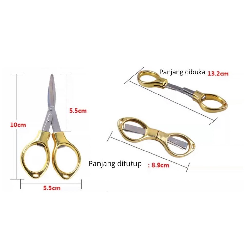 Jual Gunting Kecil Mini Lipat / Gunting Kacamata / Gunting Serbaguna ...