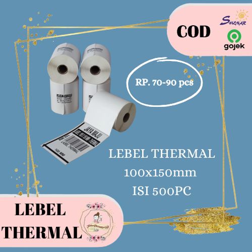 Jual Shenar Kertas Lebel Kertas Label Thermal Uk X Isi Pc