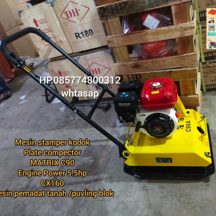 Jual Mesin Stamper Kodok Plate Compactor Matrix C90 Engine 5 5Hp Gx160