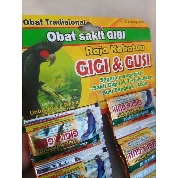 Jual Pil Kakatua Raja Obat Sakit Gigi & Gusi Bengkak | Shopee Indonesia
