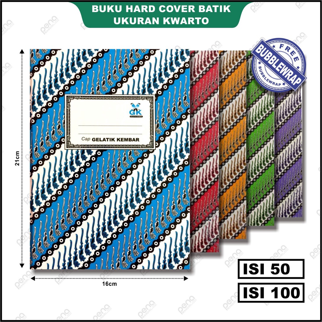 Jual Buku Hardcover Batik Ukuran Kwarto Isi 100 Lembar | Shopee Indonesia