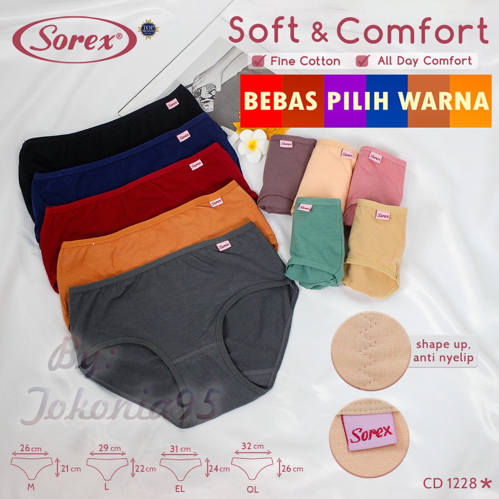 Jual Sorex Celana Dalam Wanita Model Maxi Art 1228 | Shopee Indonesia