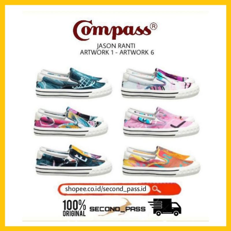 Jual Compass X Jason Ranti Retrograde Slip On Artwork 1 / 2 / 3 / 4 / 5
