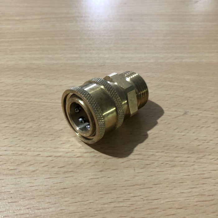 Adapter M22 x15 ET x 3/8 IT mit Maximaltemperatur 150 °C für Hochdruckreiniger