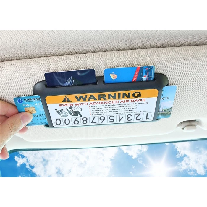Sunvisor Kartu 4 Holder E-Toll Mobil Organizer