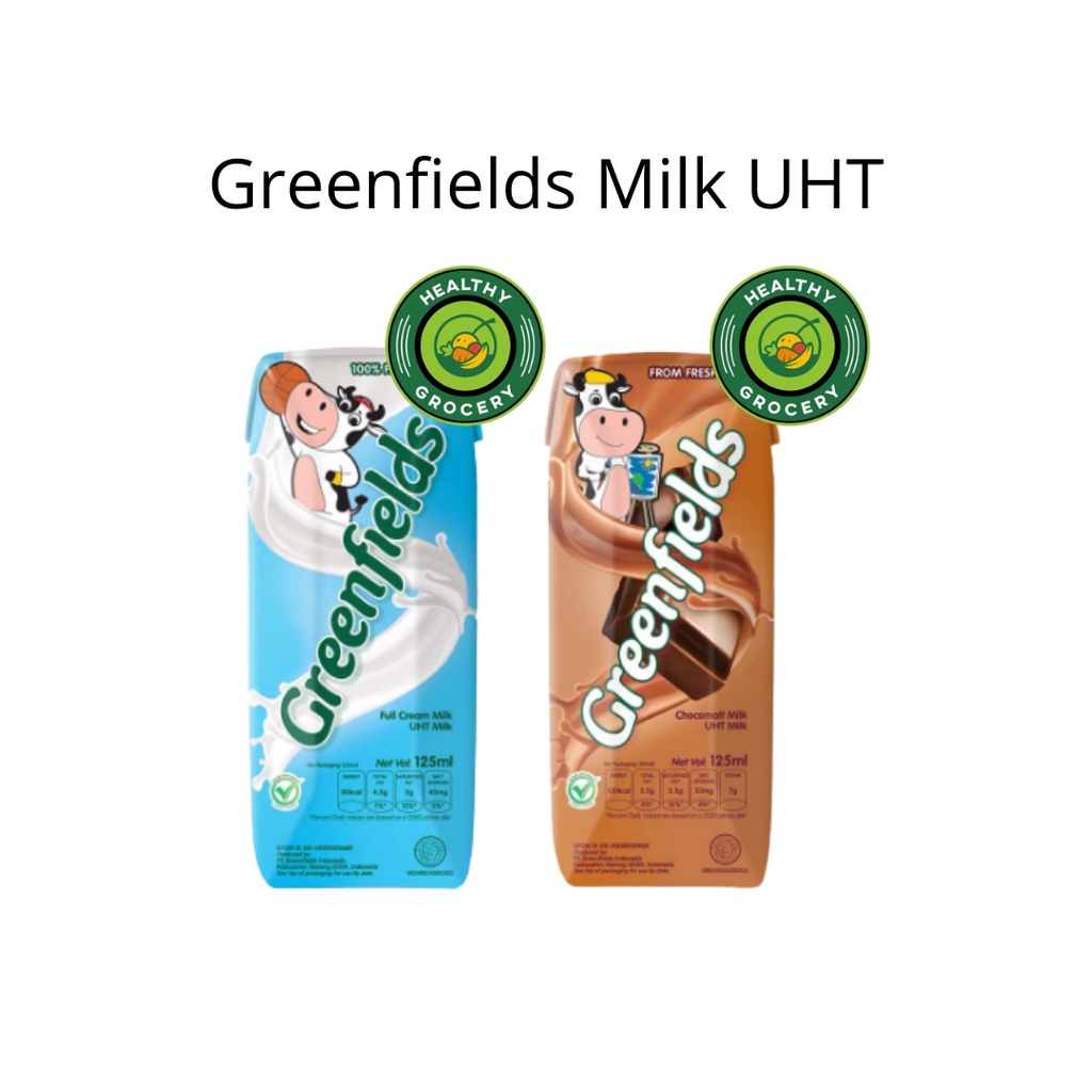 Jual Greenfields Milk UHT Choco Malt / Full Cream 105 ml Greenfield