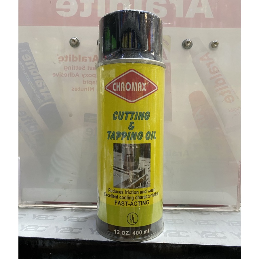 Jual Chromax cutting oil and tapping spray CHromax 400ML pelumas