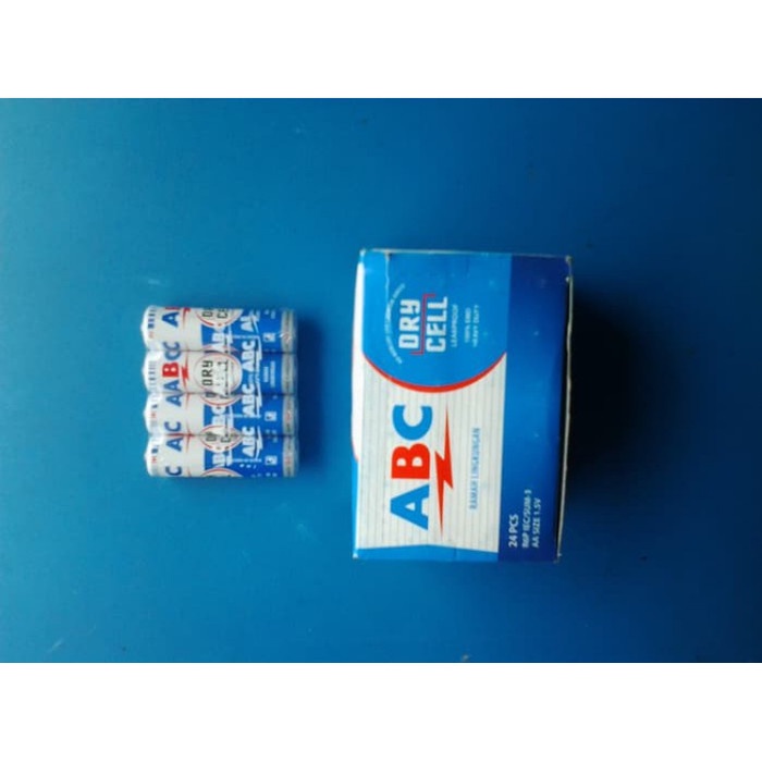 Jual BATERAI ABC BIRU AA/ BATTERY ABC BIRU A2 ISI 24 PCS | Shopee Indonesia
