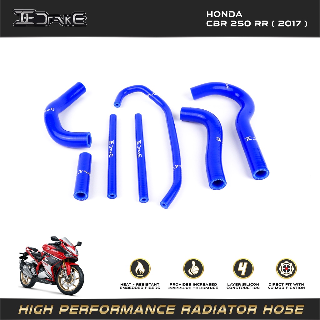 Jual Selang Radiator Drake CBR250RR 250RR '17+ Radiator Hose | Shopee ...