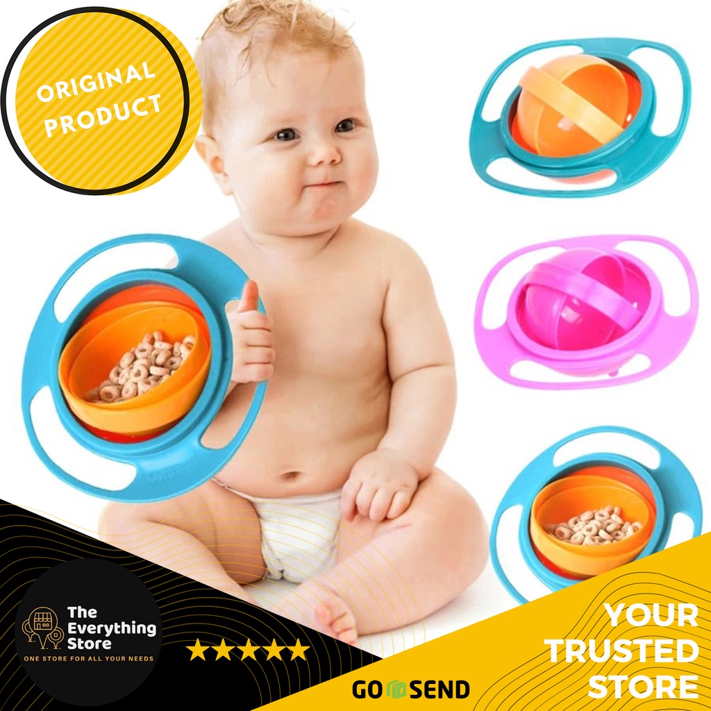 Jual 360 Degrees Rotate Baby Bowl ORIGINAL TES | Shopee Indonesia