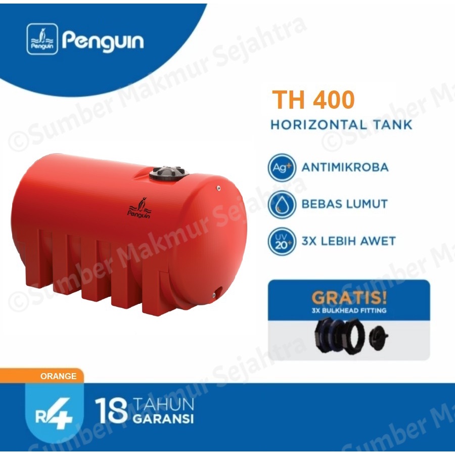 Jual Tangki Toren Tandon Air Horizontal Penguin 4000 Liter Th 400 Shopee Indonesia 1119