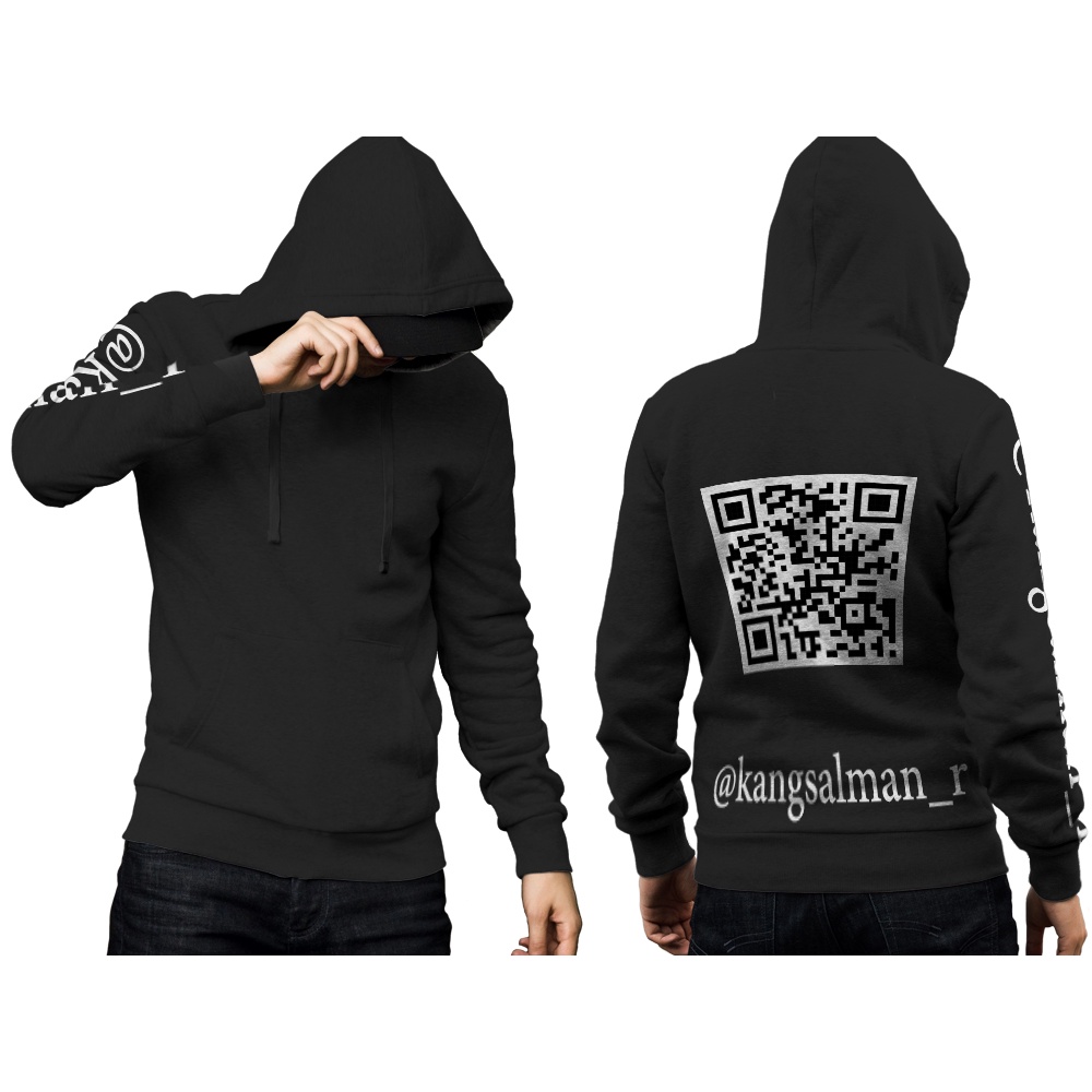 Jual jacket hoodie jumper custom barcode free custom nama logo dan ...