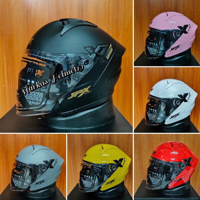 Jual Helm Half face JPX NOVA X SOLID Original JPX ( CUCI GUDANG