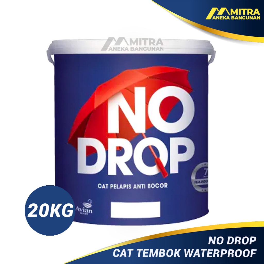 Jual Cat Waterproofing No Drop 20 Kg Pail Nodrop Cat Pelapis Anti Bocor Shopee Indonesia 2322