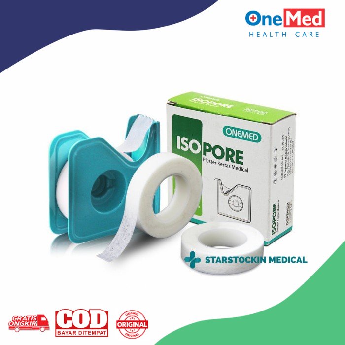 Jual Isopore 2 5 Cm X 9 M Onemed Plester Kertas Medical Dispenser Shopee Indonesia