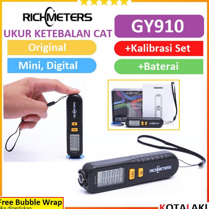 Jual Alat Ukur Pengukur Ketebalan Cat Digital Coating Thickness Gauge ...