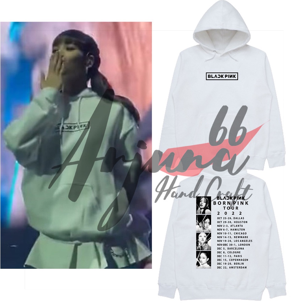 Jual JAKET HOODIE ZIPPER Korean BLACKPINK LISA BORN PINK Shopee Indonesia