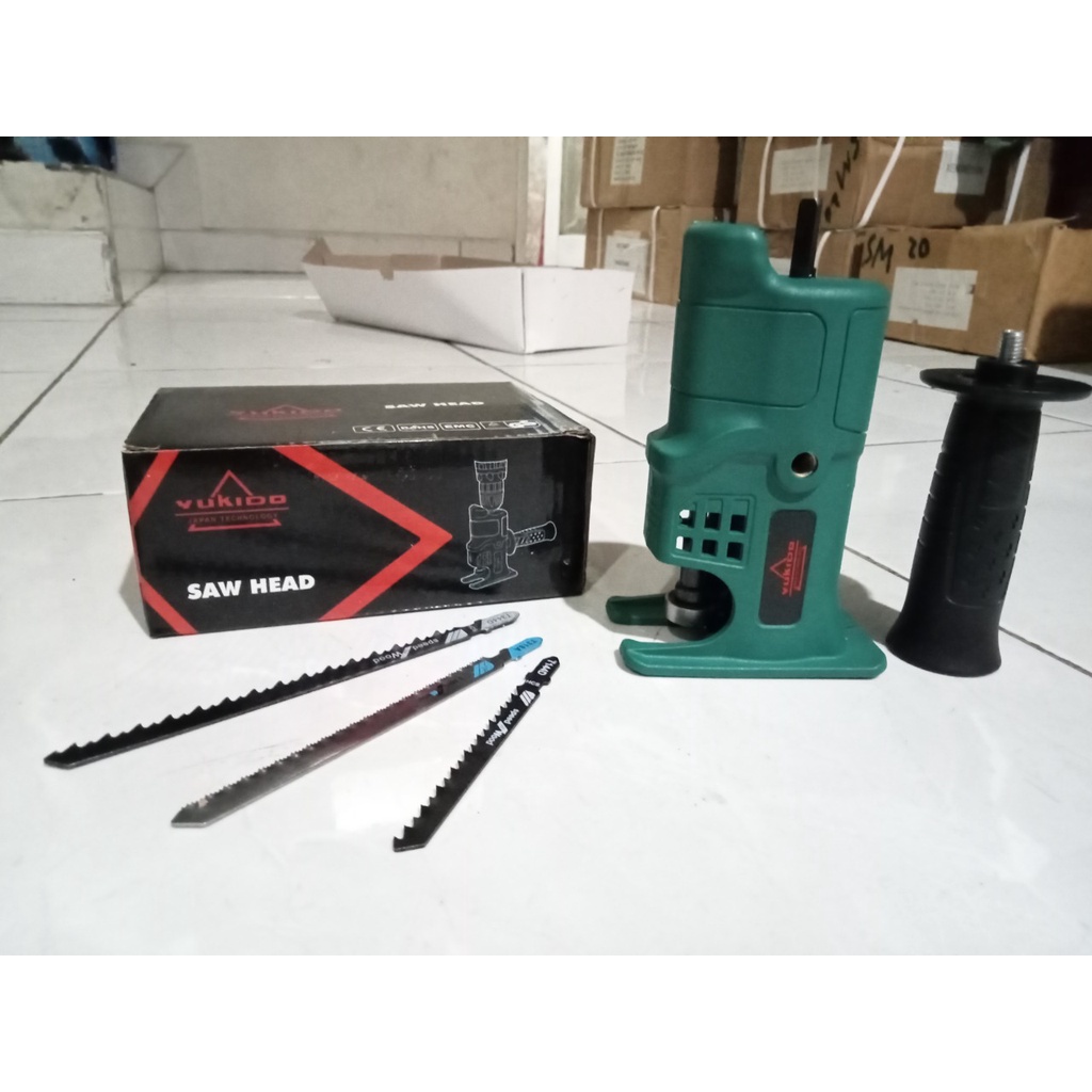 Jual PROMO YUKIDO Adapter Bor Ke Gergaji Converter Drill Adaptor Mesin ...