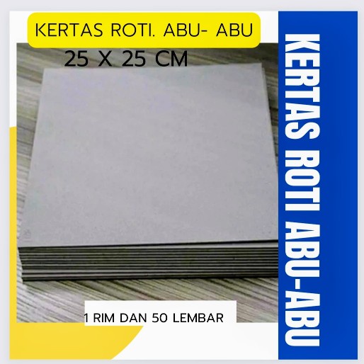 Jual Kertas Roti Abu-Abu 1 rim isi 500 lembar Kertas Makanan Abu abu ...