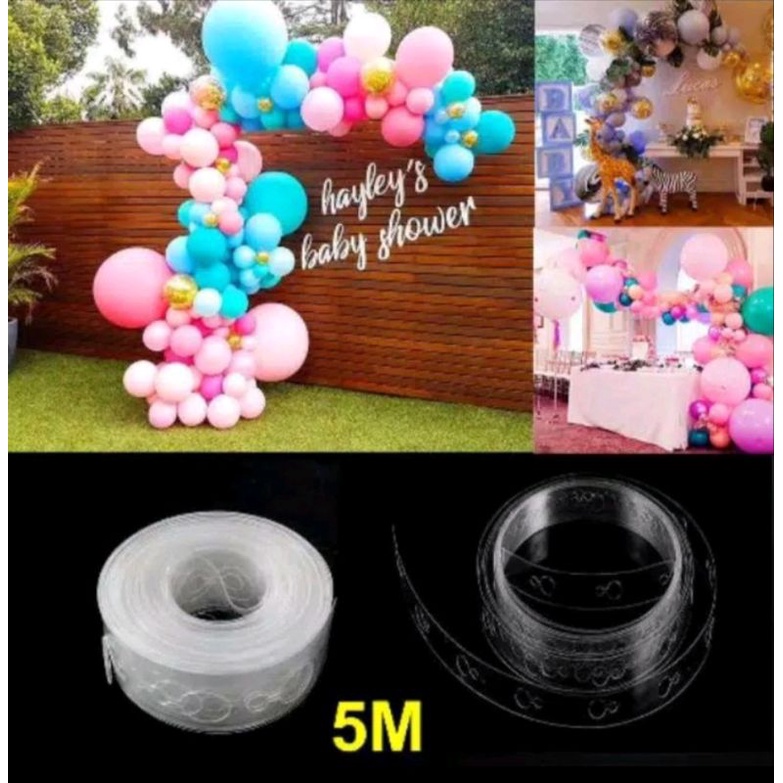 Jual Strip Balon Dekorasi / Strip Balon / Balon Chain / Kait Balon