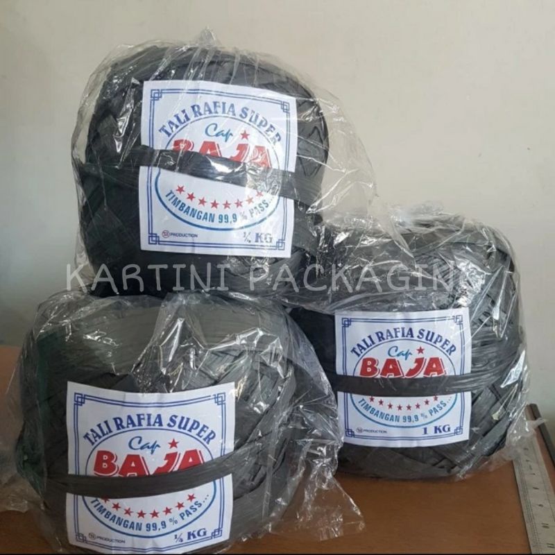 Jual TALI RAFIA HITAM 1 kg | Shopee Indonesia
