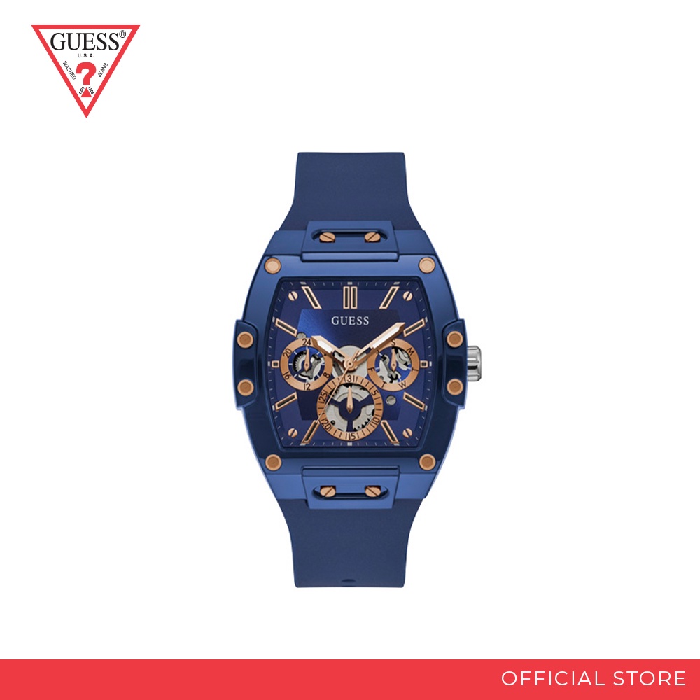 Jual GUESS - Mens Trend Blue Case Blue Dial Watch | Shopee Indonesia