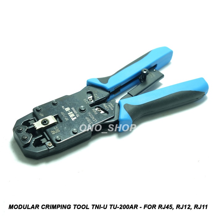 Jual Modular Crimping Tool TNI-U - TU-200AR for RJ45, RJ12, RJ11 ...