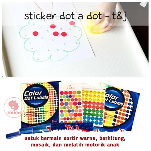 Jual Zuccaqu Sticker Dot a Dot - T&J | Reusable Color Dot Activity Card ...