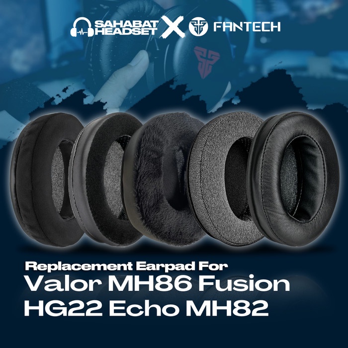 Jual Earpad Ear Cushion Earcup Fantech Valor MH86 Fusion HG22 Echo MH82 ...