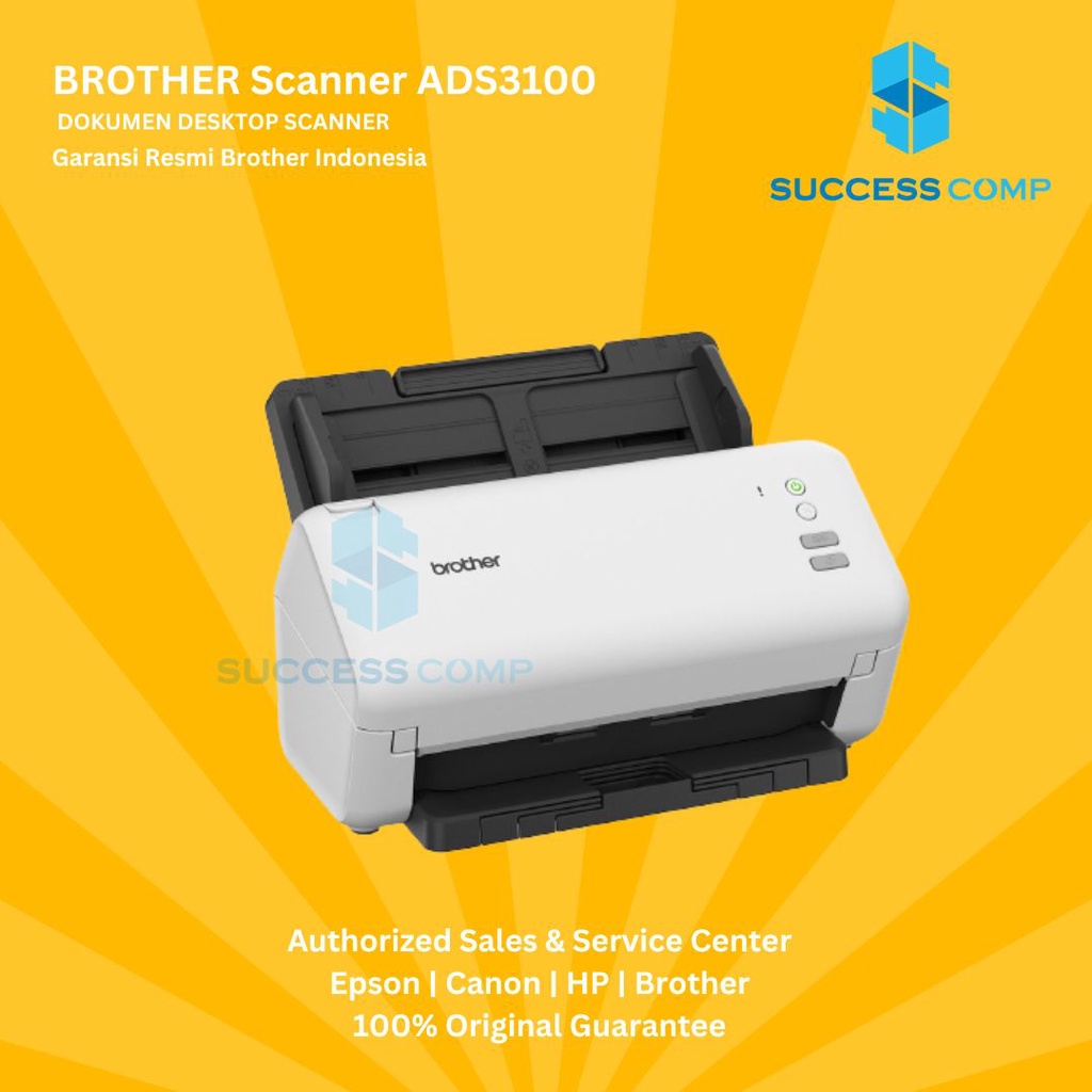 Jual BROTHER Scanner ADS3100 2sided Dekstop Scanner Brother ADS 3100 40 ...