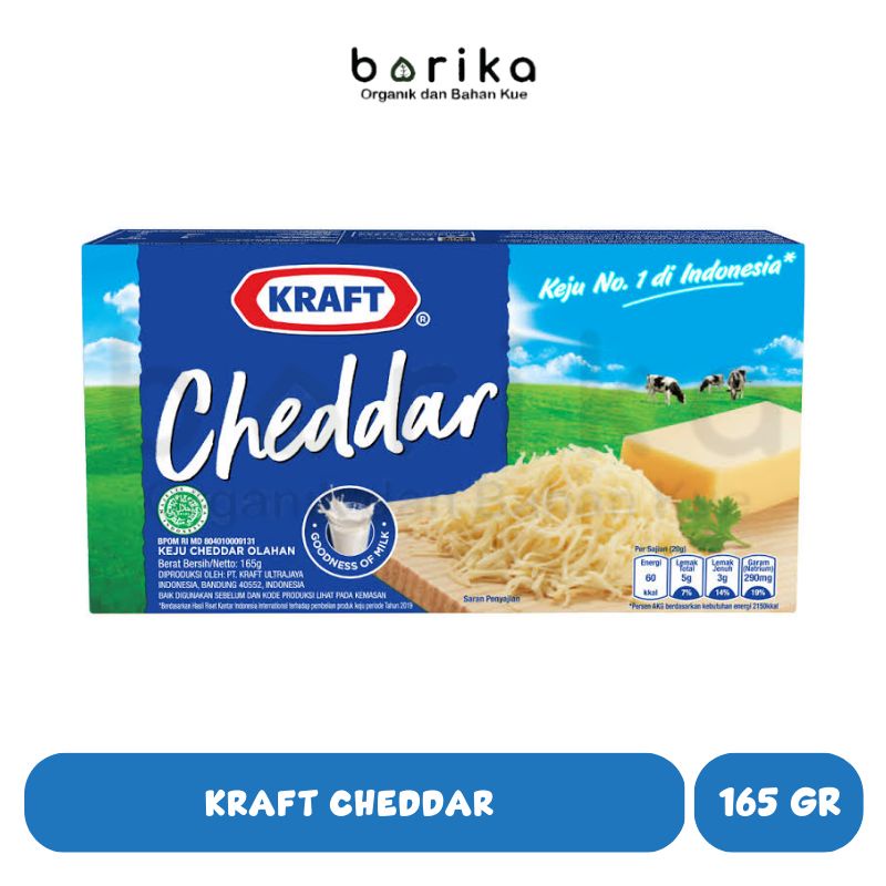 Jual Keju Kraft Cheddar 165 Gr - Keju Cheddar 165gr Kemasan Kecil 160gr ...