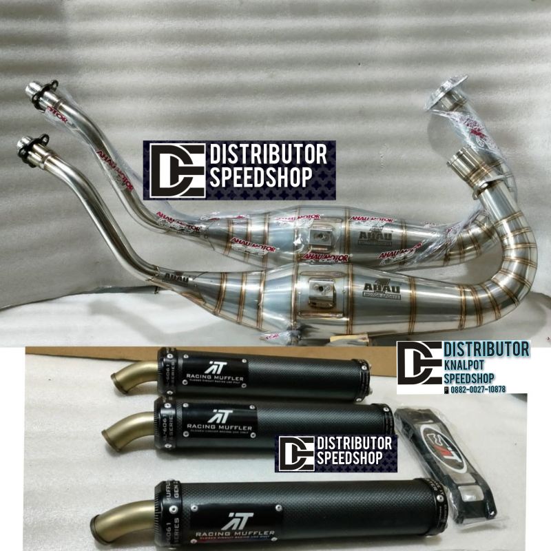Jual Knalpot Racing paket 3in1 Chamber Ahau type C cobra bigvol 41 ...