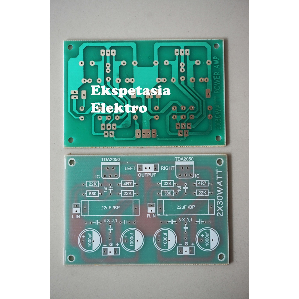 Jual PCB Power Amplifier 2X30Watt Fiber TDA 2050 | Shopee Indonesia