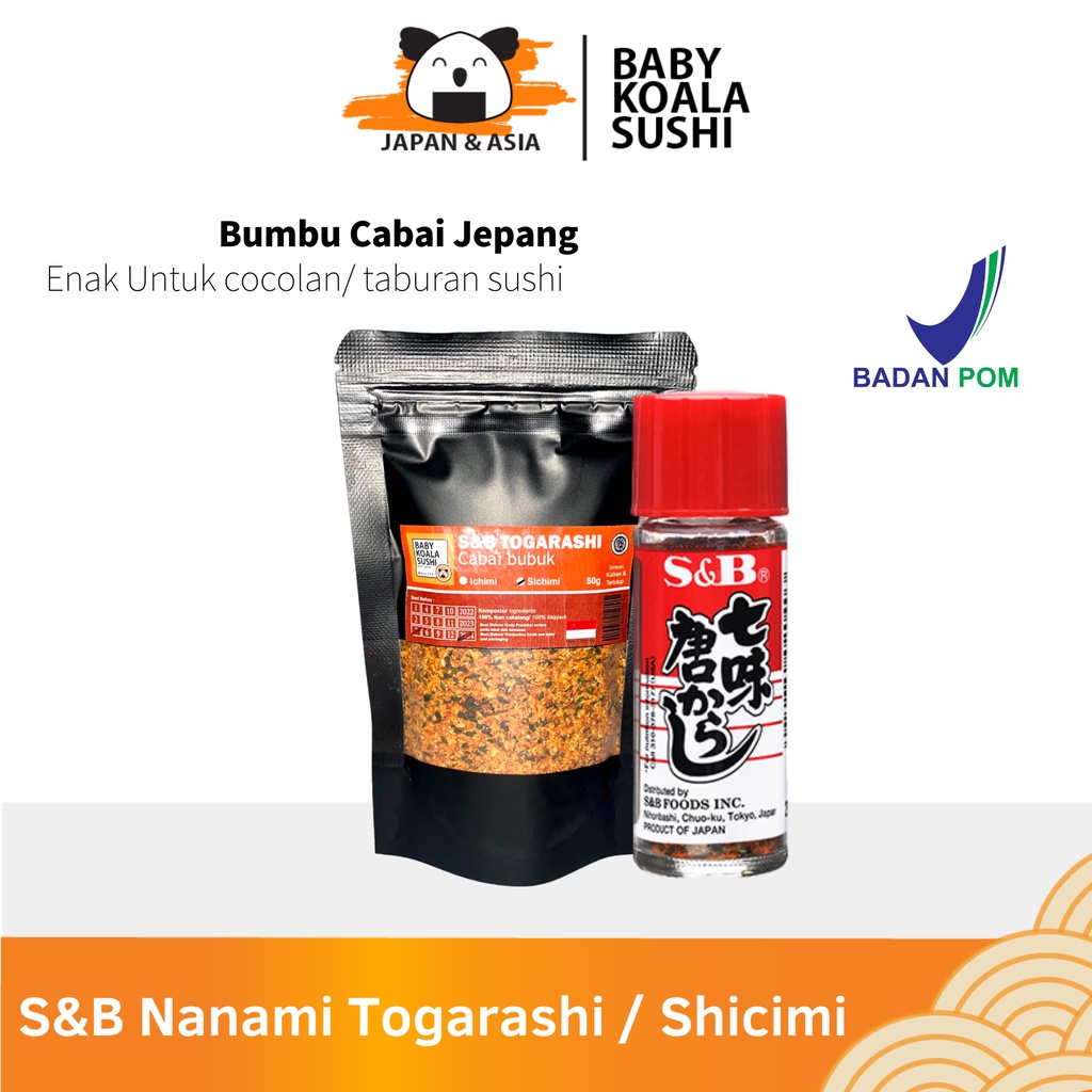 Jual S&B Nanami Togarashi 50 g │ Shicimi Import Bubuk Cabai 7 Rempah ...