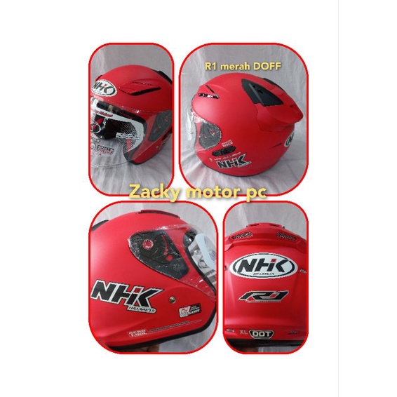 Jual helm nhk R1 solid original | Shopee Indonesia