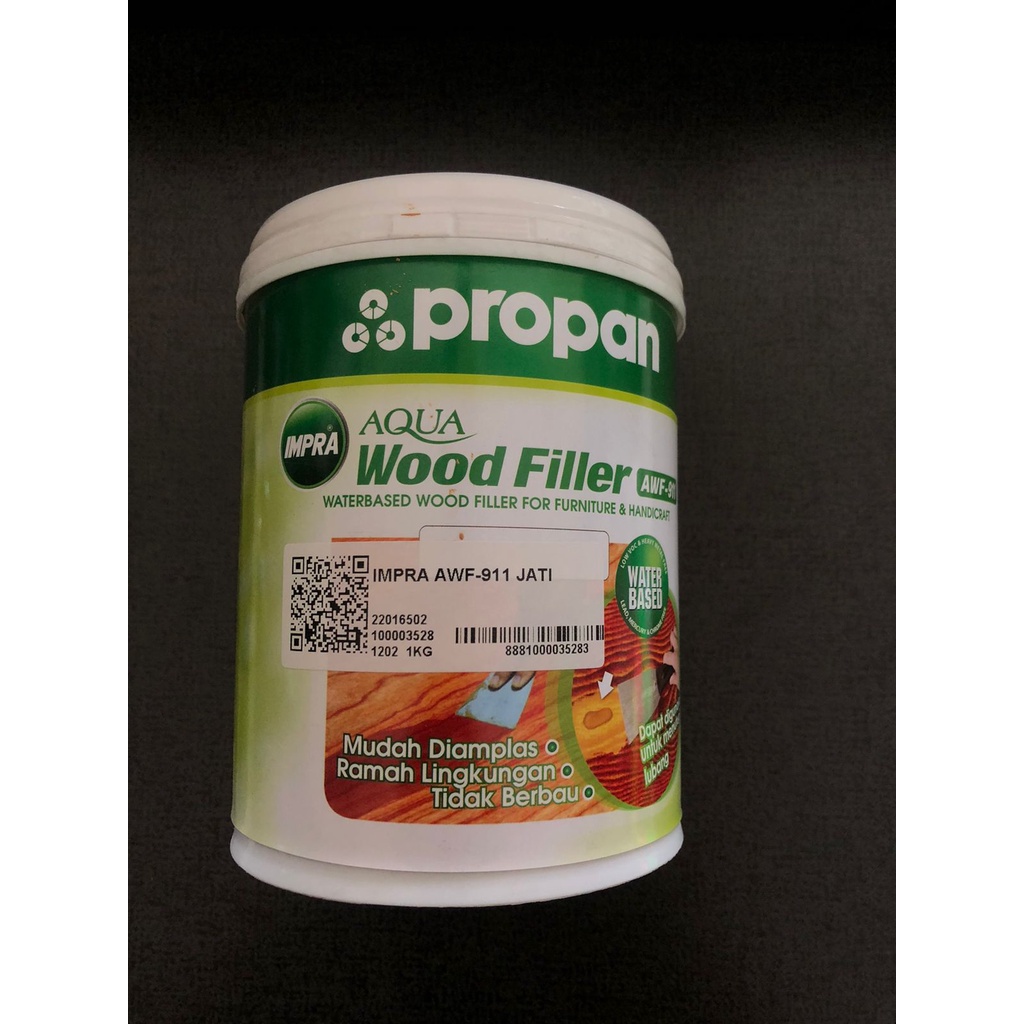Jual Propan Impra Aqua Wood Filler Dempul Kayu Water Based Warna Jati