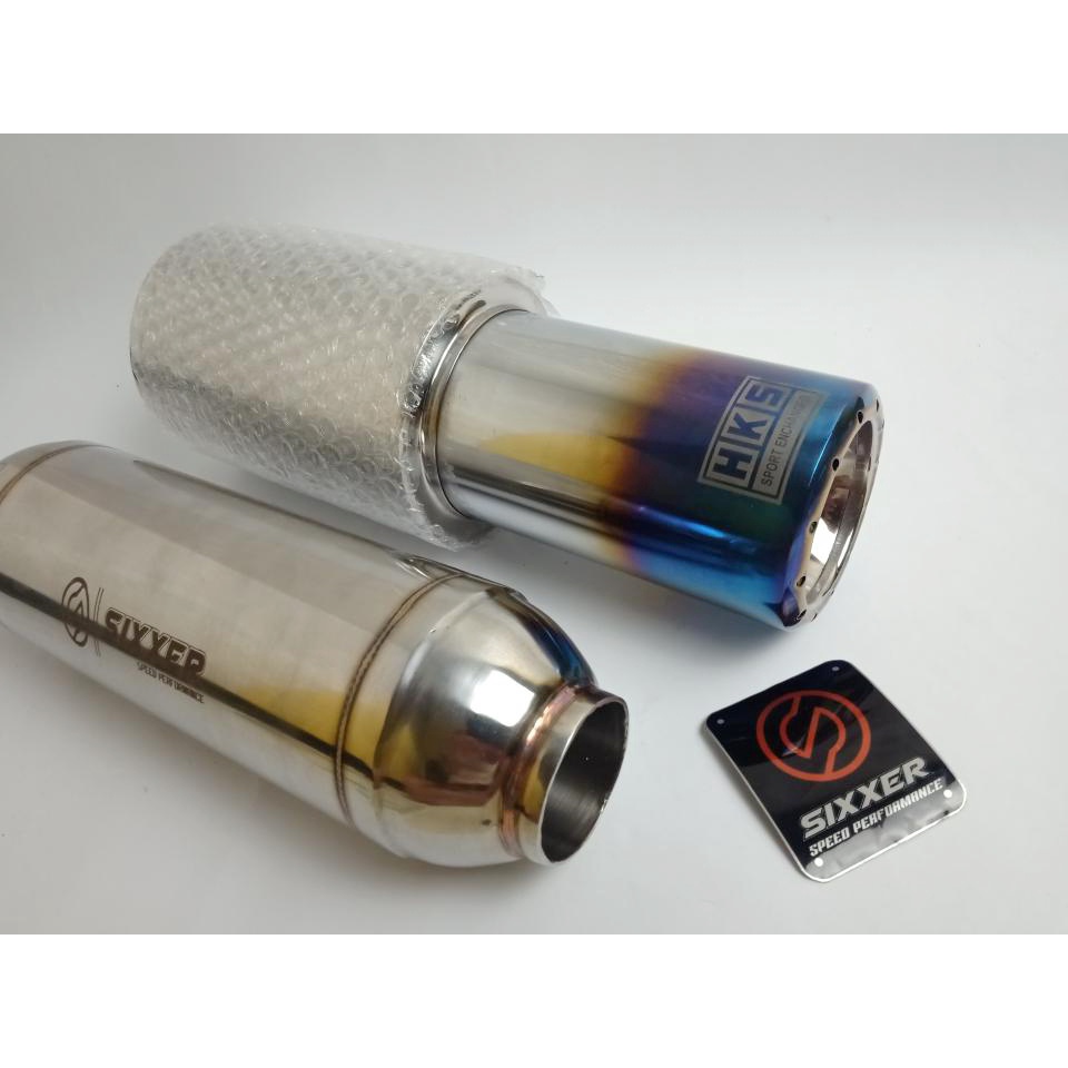 Jual Full set hks gronel biru,resonator Shopee Indonesia