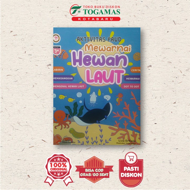 Jual AKTIVITAS PAUD: MEWARNAI HEWAN LAUT - LIZA Arfiana | Shopee Indonesia