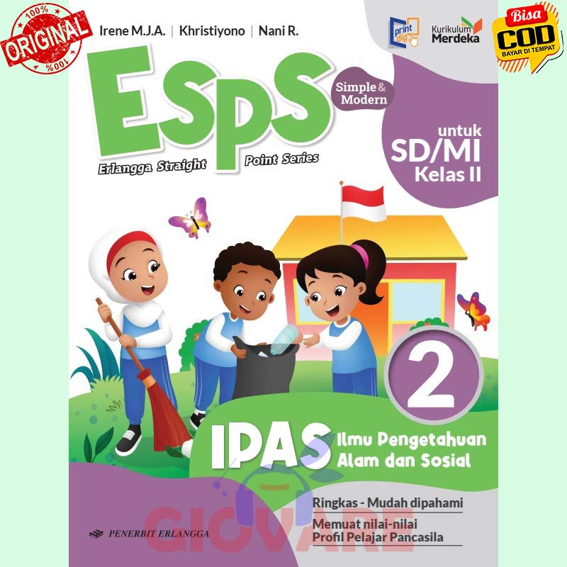 Jual BUKU ESPS IPAS KELAS 2 ERLANGGA KURIKULUM MERDEKA | ESPS IPAS SD ...