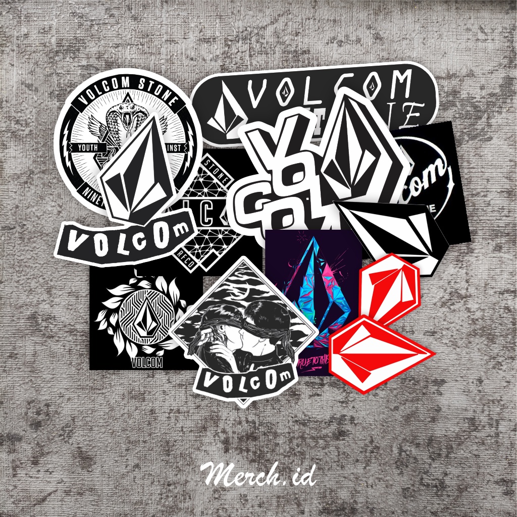 Jual Stiker Distro Brand Volcom Sticker Pack Shopee Indonesia