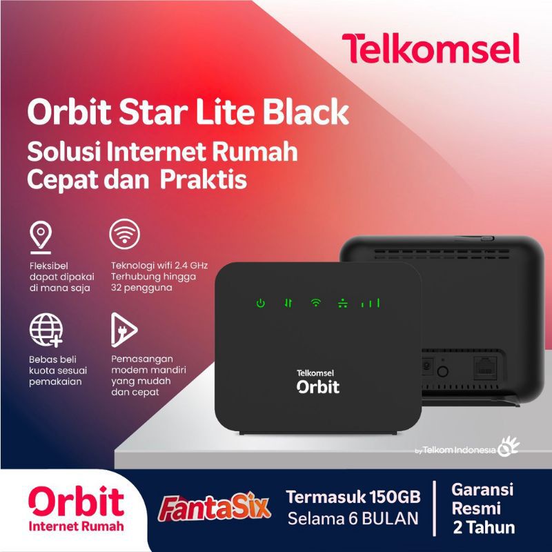 Jual Telkomsel Orbit Star Lite HKM0126 Modem Router Free Kuota 150GB ...