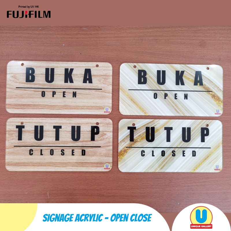 Jual ACRYLIC - Open-Close/Buka-Tutup Signage Board Acrylic | Papan ...