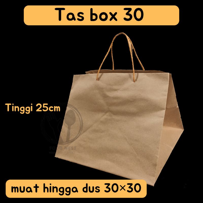 Jual PAPER BAG TAS KERTAS DUS 30X30 GOODIE BAG TAS KERTAS TAS SOUVENIR ...