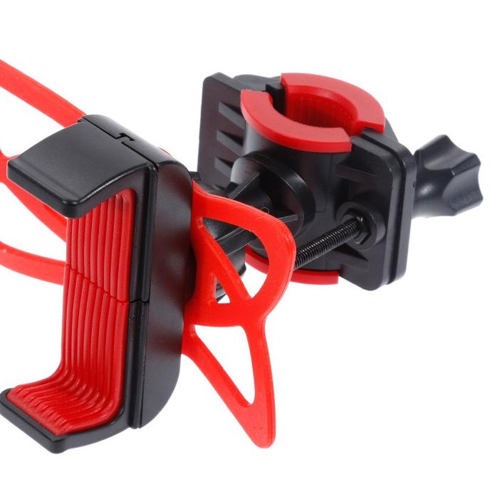 Jual Promo!! Holder HP Sepeda Motor Bracket Holder HP Stang Sepeda Anti