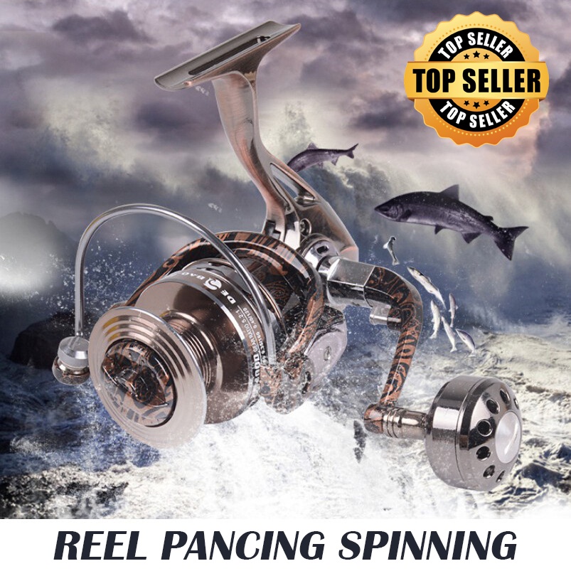Jual Fishing Reel Pancing HM3000 12 Ball Bearing Power Handle Metal ...