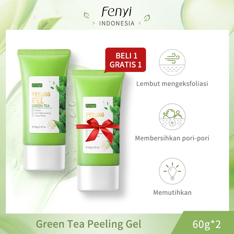 Jual BPOM Beli 1 Gratis 1 Fenyi Green Tea Peeling Gel Exfoliating