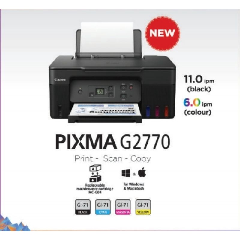 Jual Printer Canon G2770 Ink Tank All In One Shopee Indonesia 3828